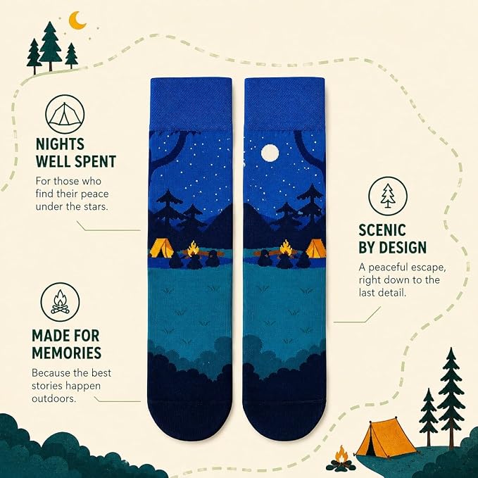 I'd Rather Be Camping Socks