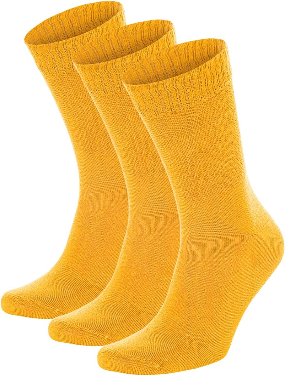 Bambu Crew Socks Mustard