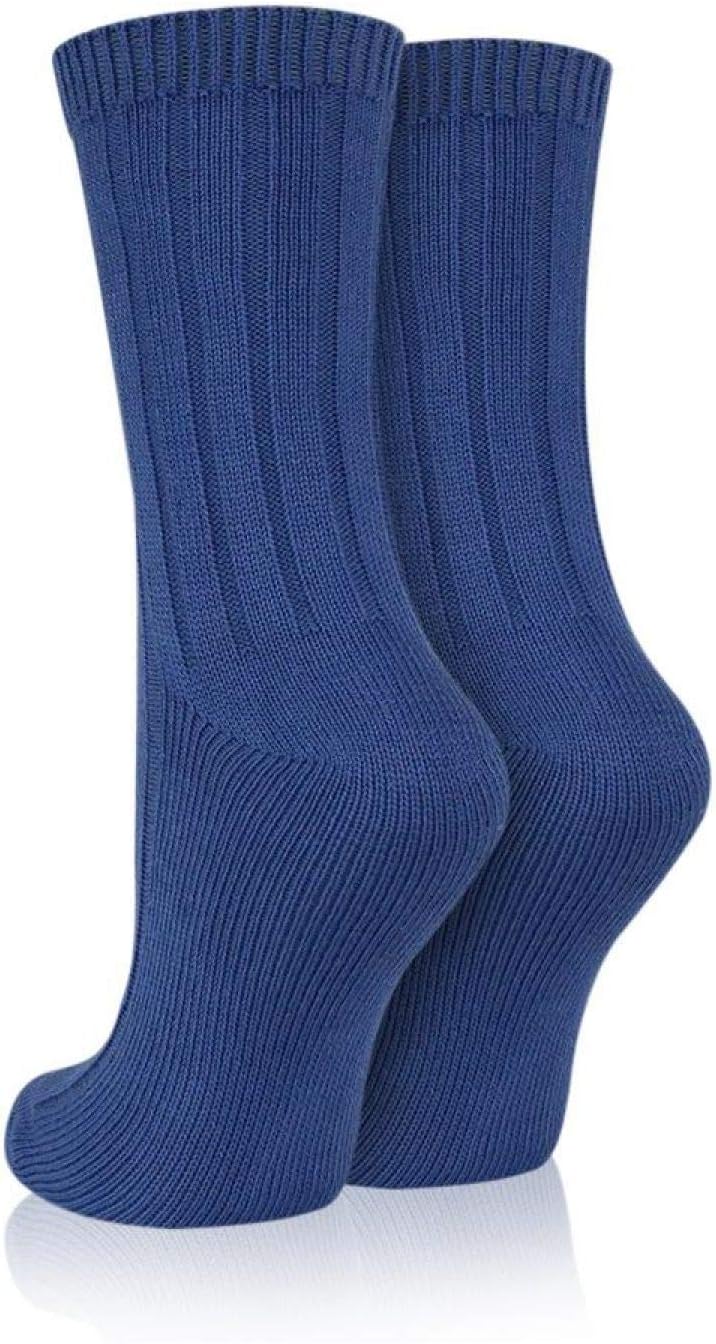 Thick Winter Crew Socks Blue