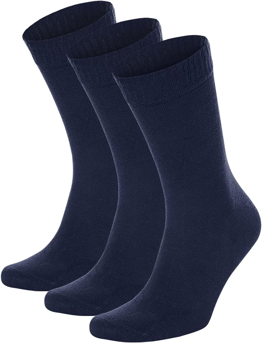 Bambu Crew Socks Navy Blue
