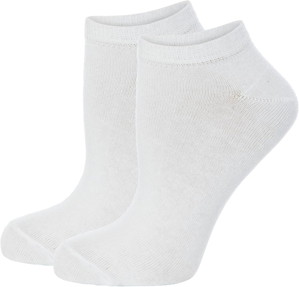Basic Ankle Socks 10 Pack White Trainer Socks