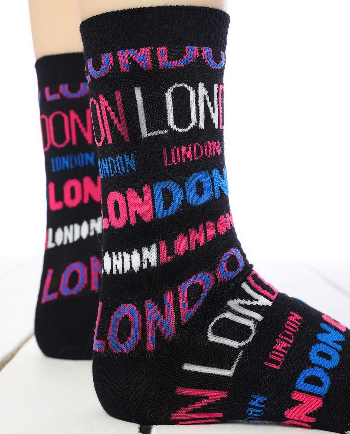 Colourful London-themed Socks | Unisex | Size 4-7