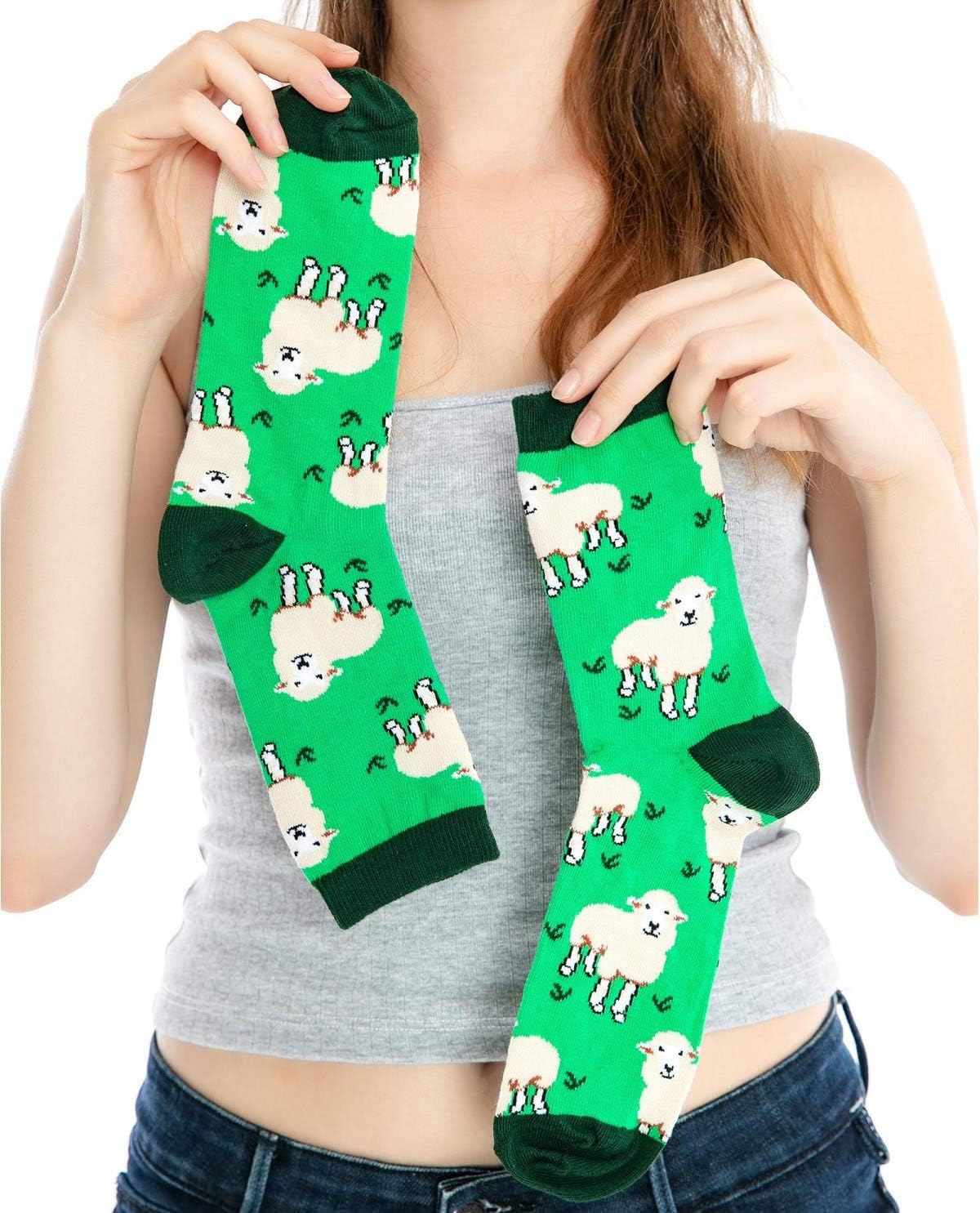 Baa Baa Sheep Funky Socks |Green