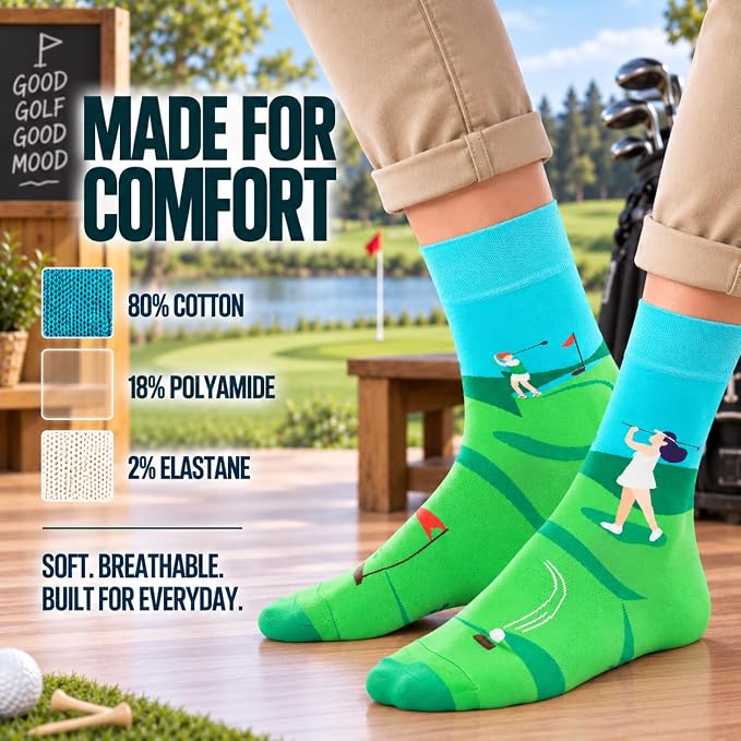 I'd Rather Be Golfing Socks