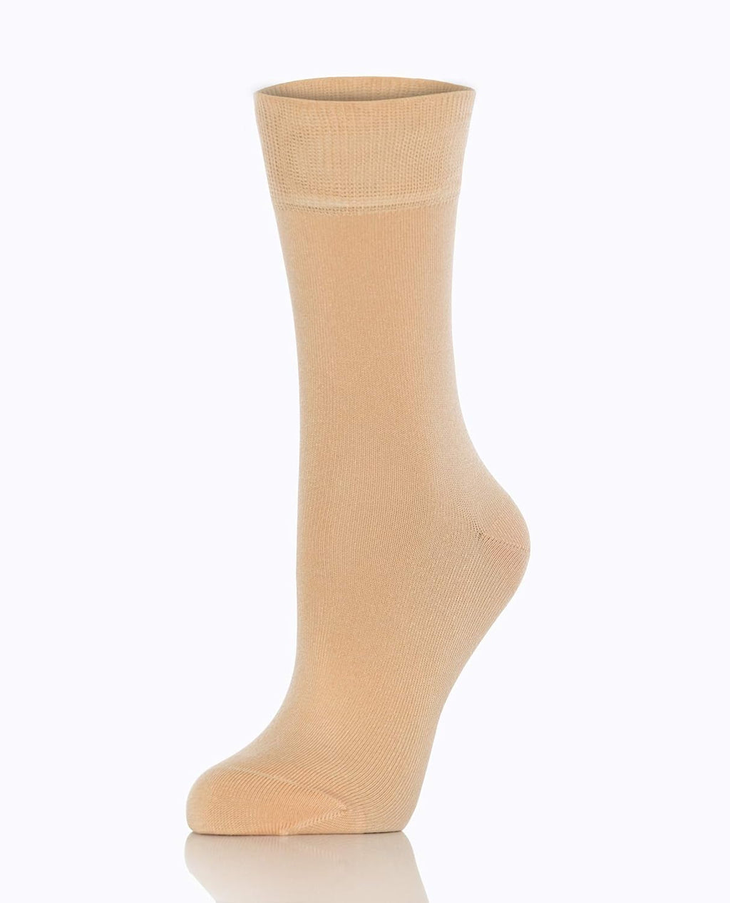 Bamboo Set of 3 Dress Socks, Seamless Toe Cappuccino