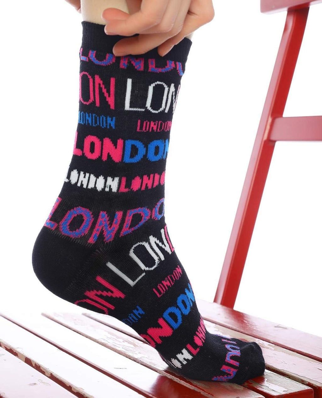 Colourful London-themed Socks | Unisex | Size 4-7