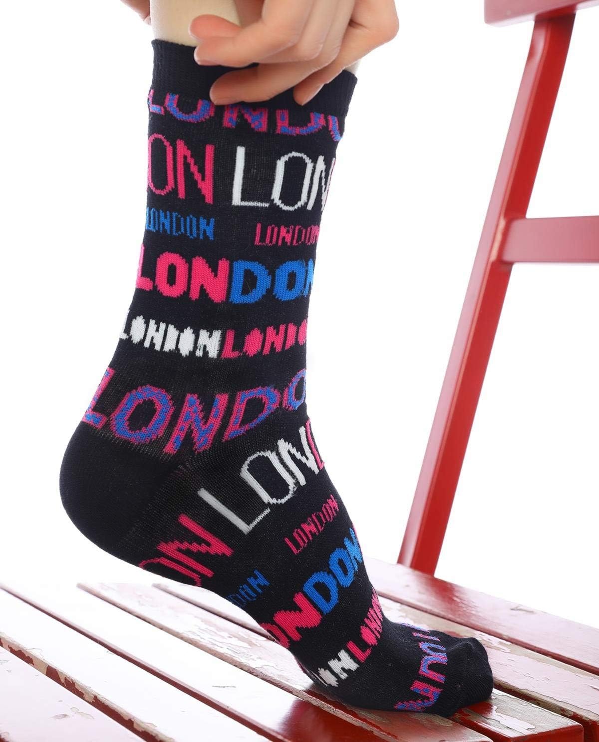 Colourful London-themed Socks | Unisex | Size 4-7