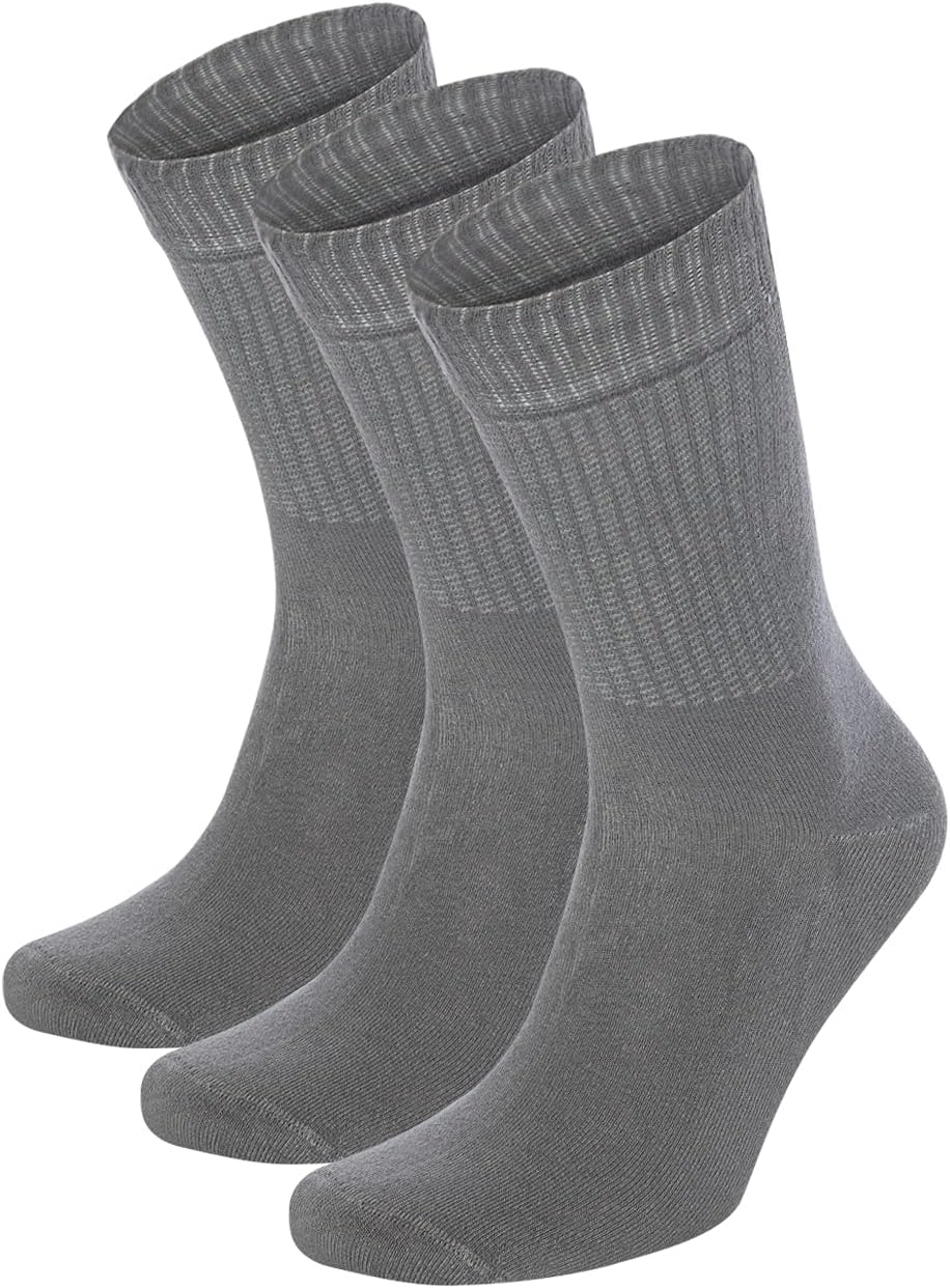 Bambu Crew Socks Grey