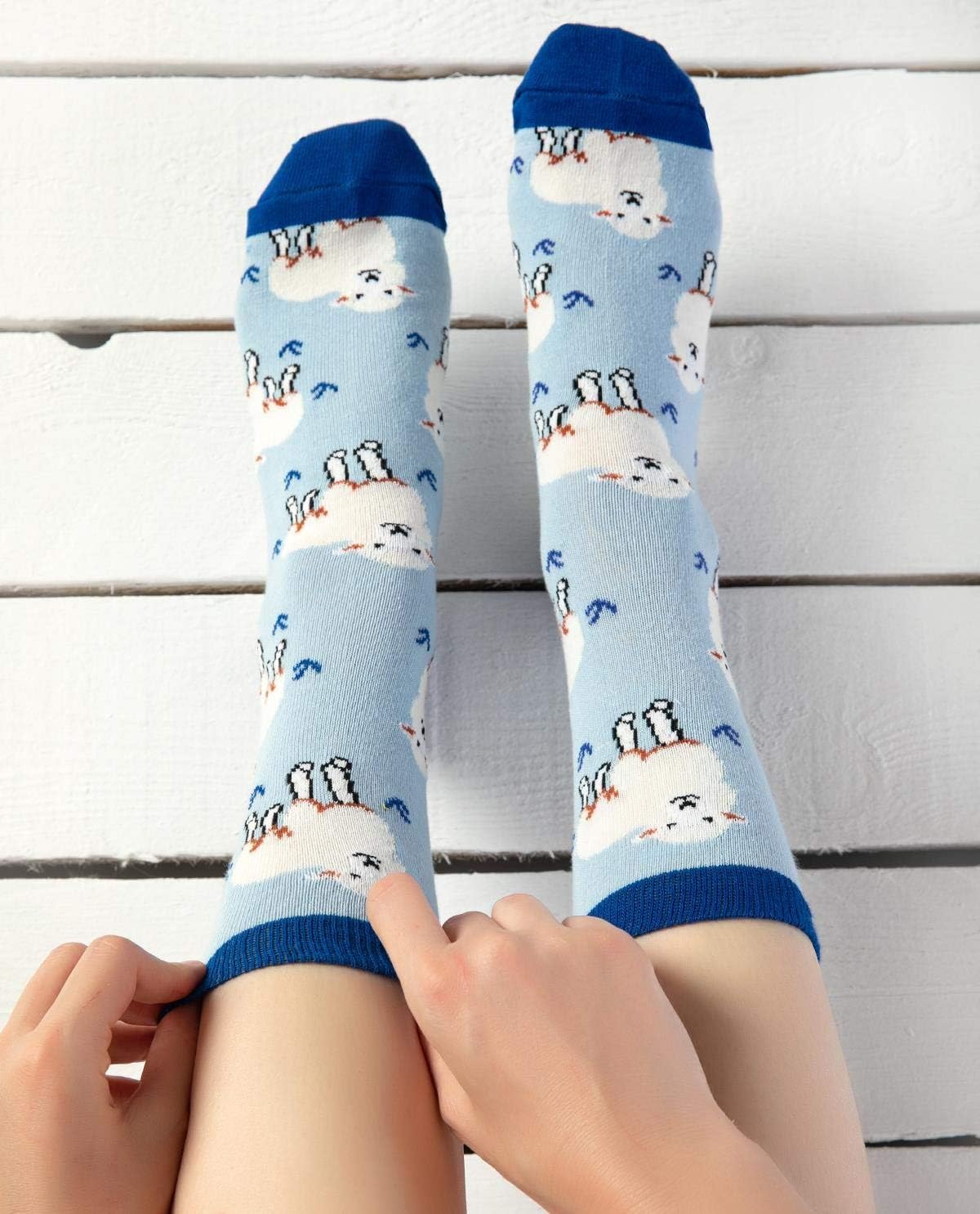 Baa Baa Sheep Funky Socks |Blue