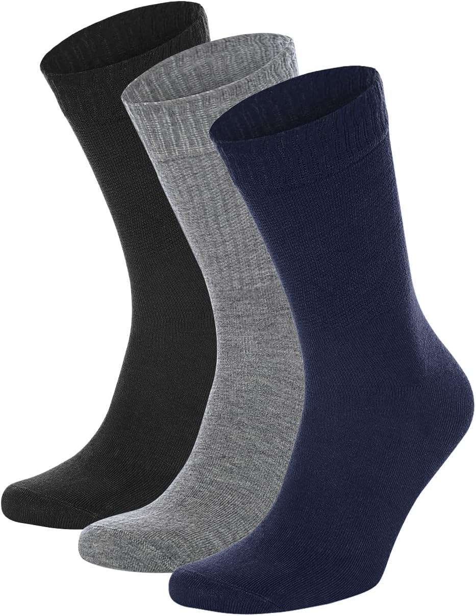 Bambu Crew Socks Black/Navy/Grey