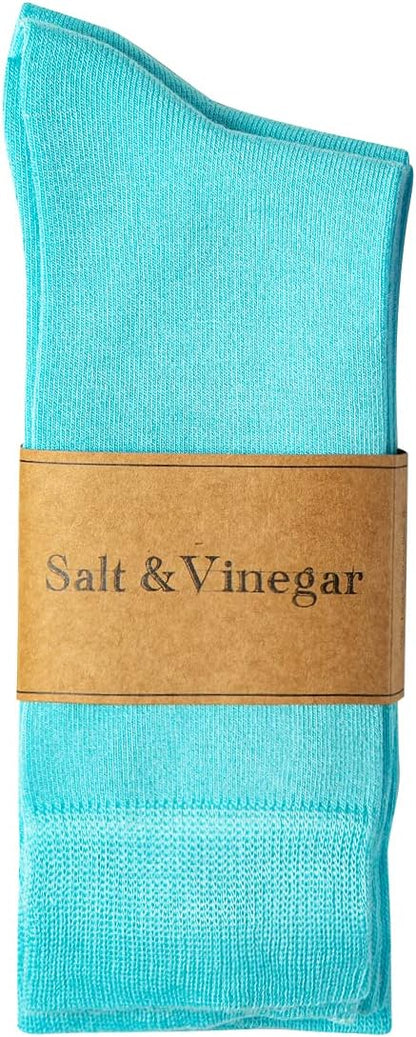 Salt & Vinegar Mens & Womens Bamboo Socks, 3 Pack Dress Socks, Soft Comfy Natural, Seamless Toe, UK Size 4-7 & 7-11