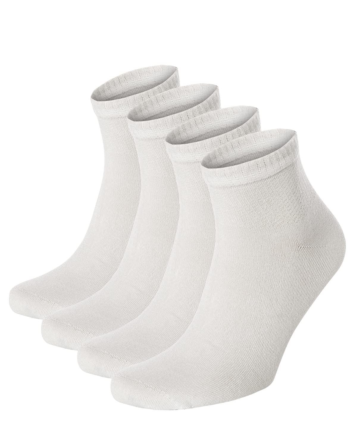 Salt & Vinegar Mens & Womens Bamboo Diabetic Crew & Ankle Socks, 3 Pack, Loose Fit, Wide, Stretchy, Seamless Toe, UK Size 4-7 & 7-11