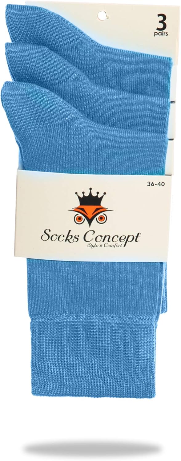 Bamboo Set of 3 Dress Socks, Seamless Toe Beyond the Sea