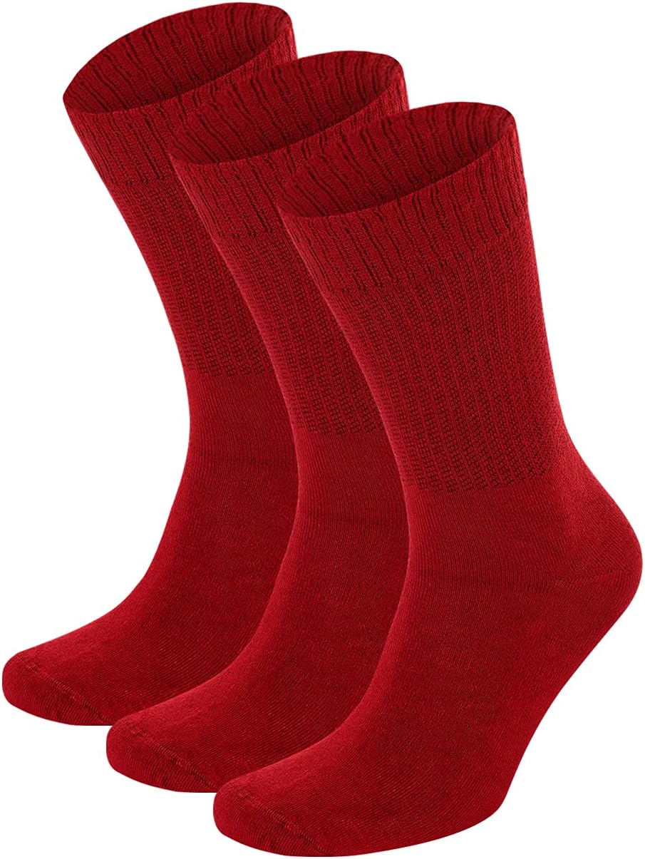 Bambu Crew Socks Red