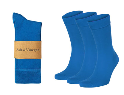 Salt & Vinegar Mens & Womens Bamboo Socks, 3 Pack Dress Socks, Soft Comfy Natural, Seamless Toe, UK Size 4-7 & 7-11