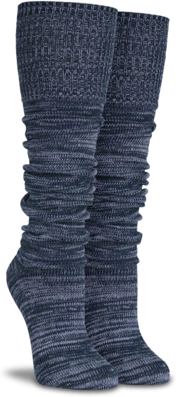 Girls Over Knee High Socks for Winter Blue