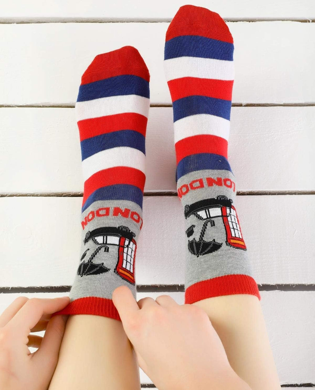 Colourful London-themed Socks | Unisex | Size 4-7