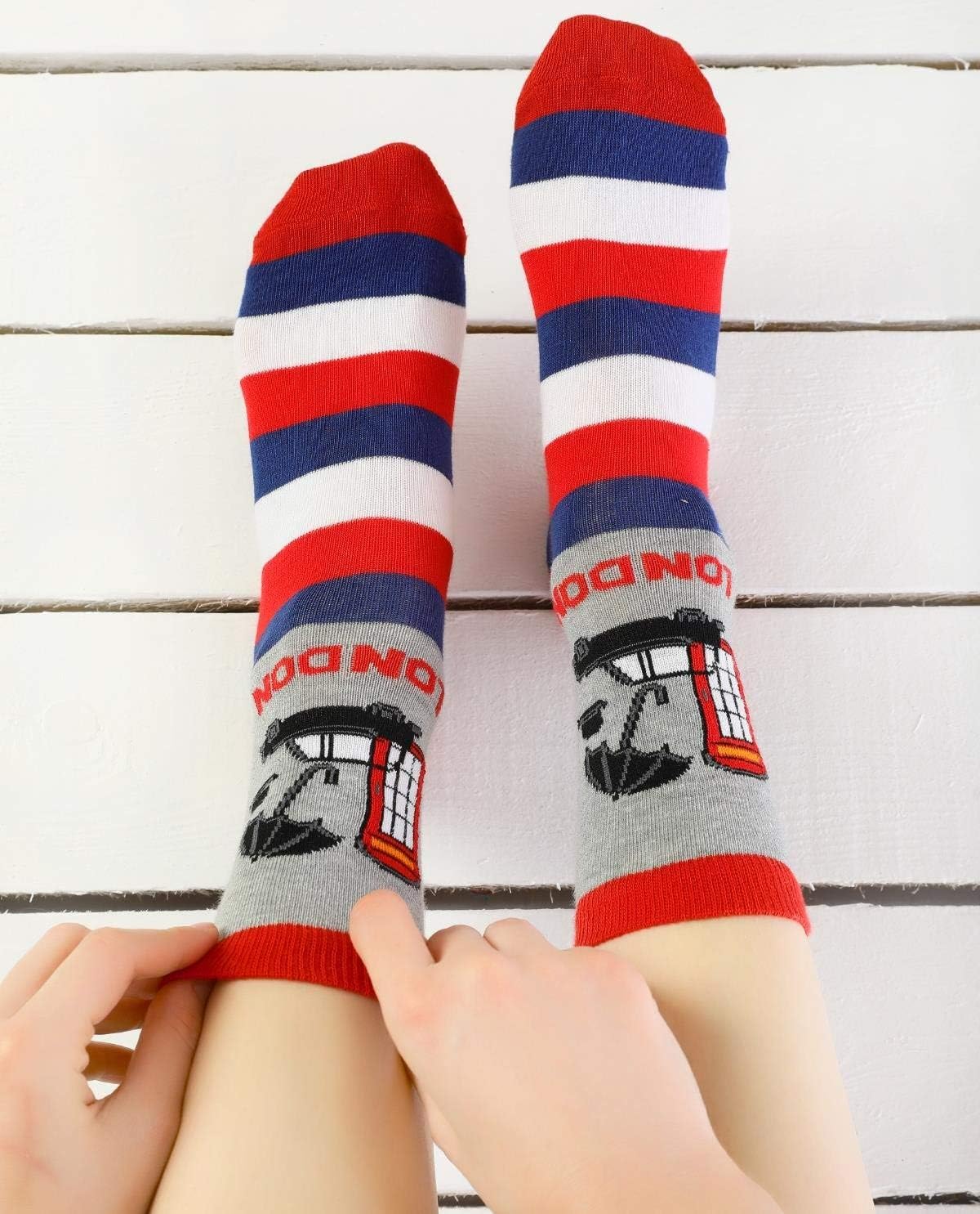 Colourful London-themed Socks | Unisex | Size 4-7