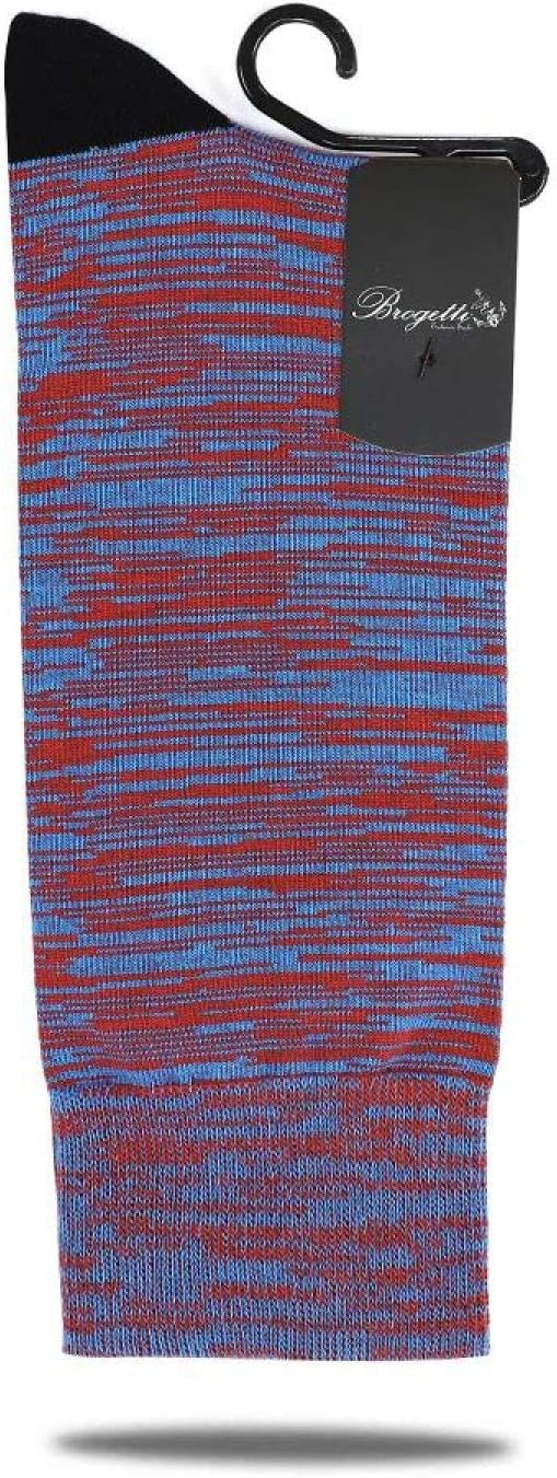 Patterned Crew Bamboo Socks Blue