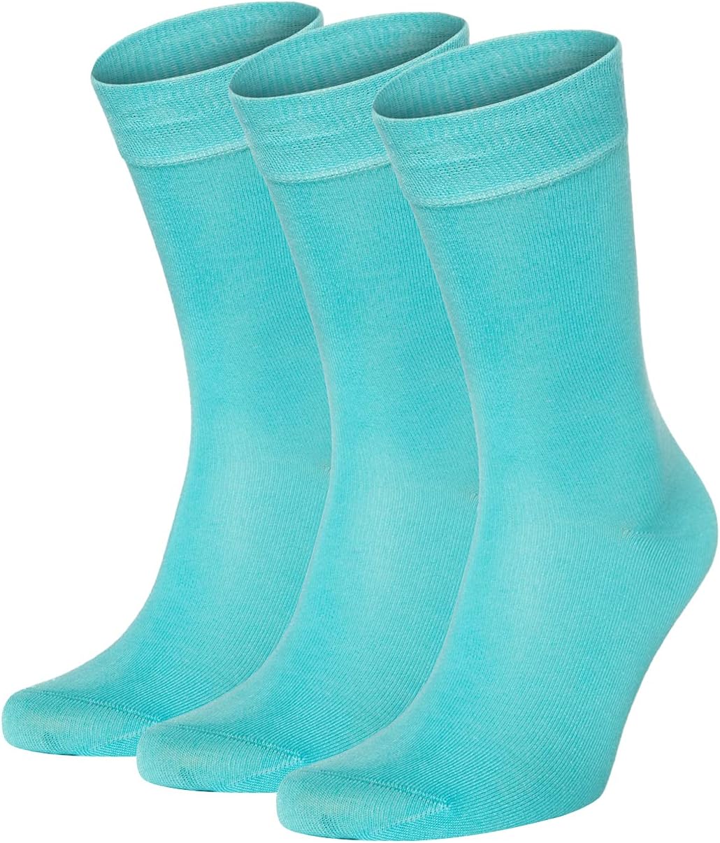 Salt & Vinegar Mens & Womens Bamboo Socks, 3 Pack Dress Socks, Soft Comfy Natural, Seamless Toe, UK Size 4-7 & 7-11