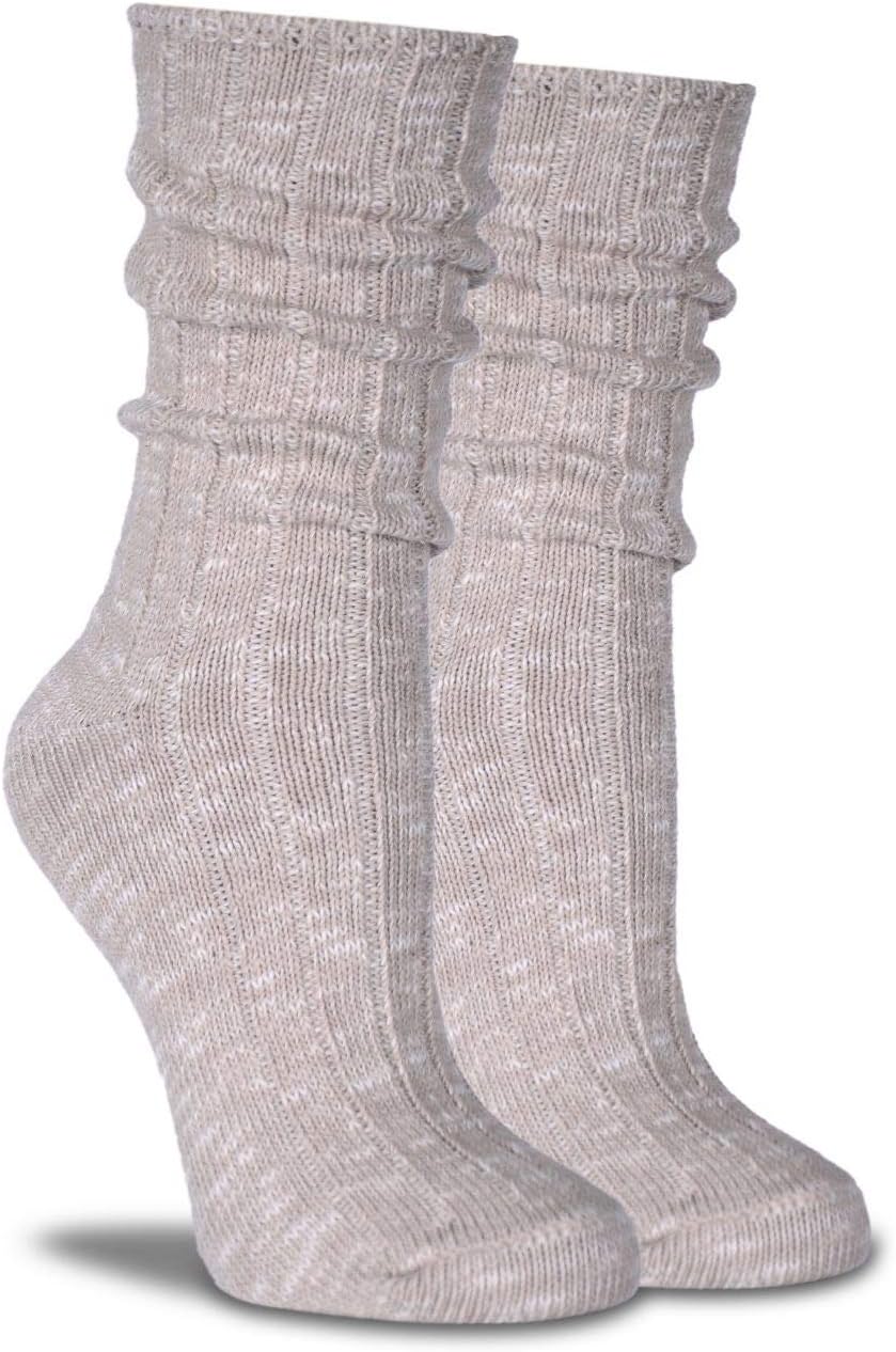 Thick Winter Crew Socks Dress Socks  Dust Pink