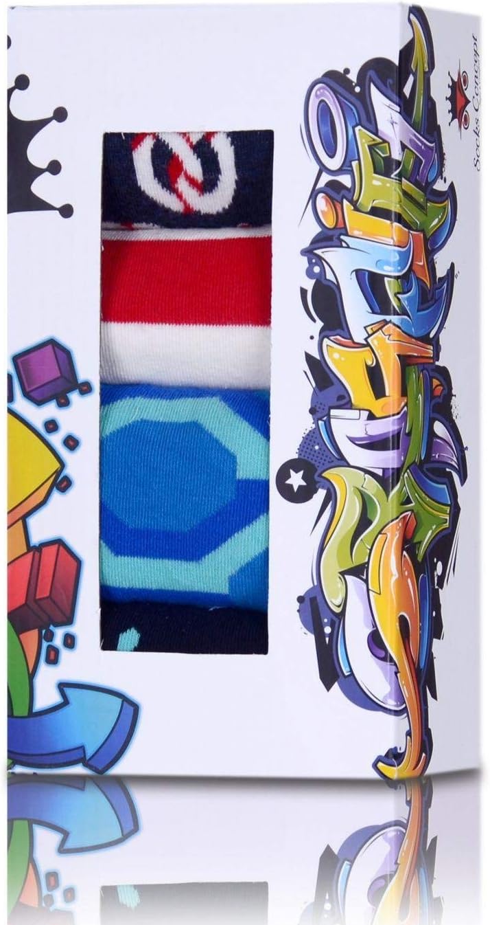 Funky Socks Set of 4 in Gift Box Sailor Novelty Socks