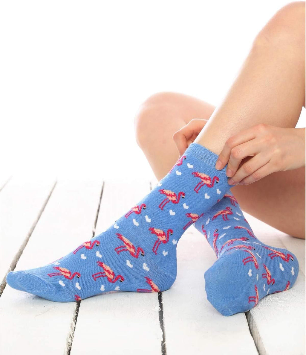 Blue Flamingo Funky Socks Boys Fun Socks Girls