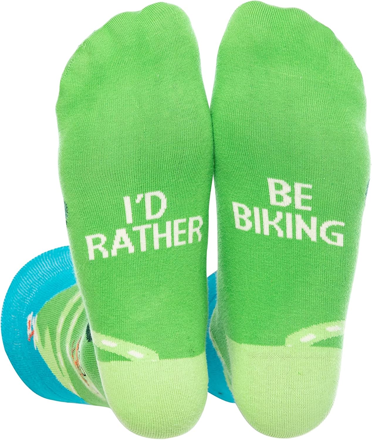 I'd Rather Be Biking Hobby Funny Novelty Socks