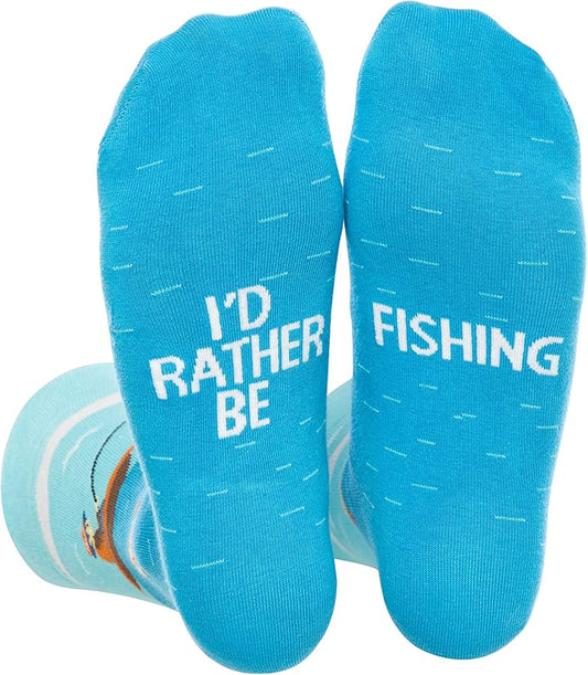 I'd Rather Be Fishing Socks