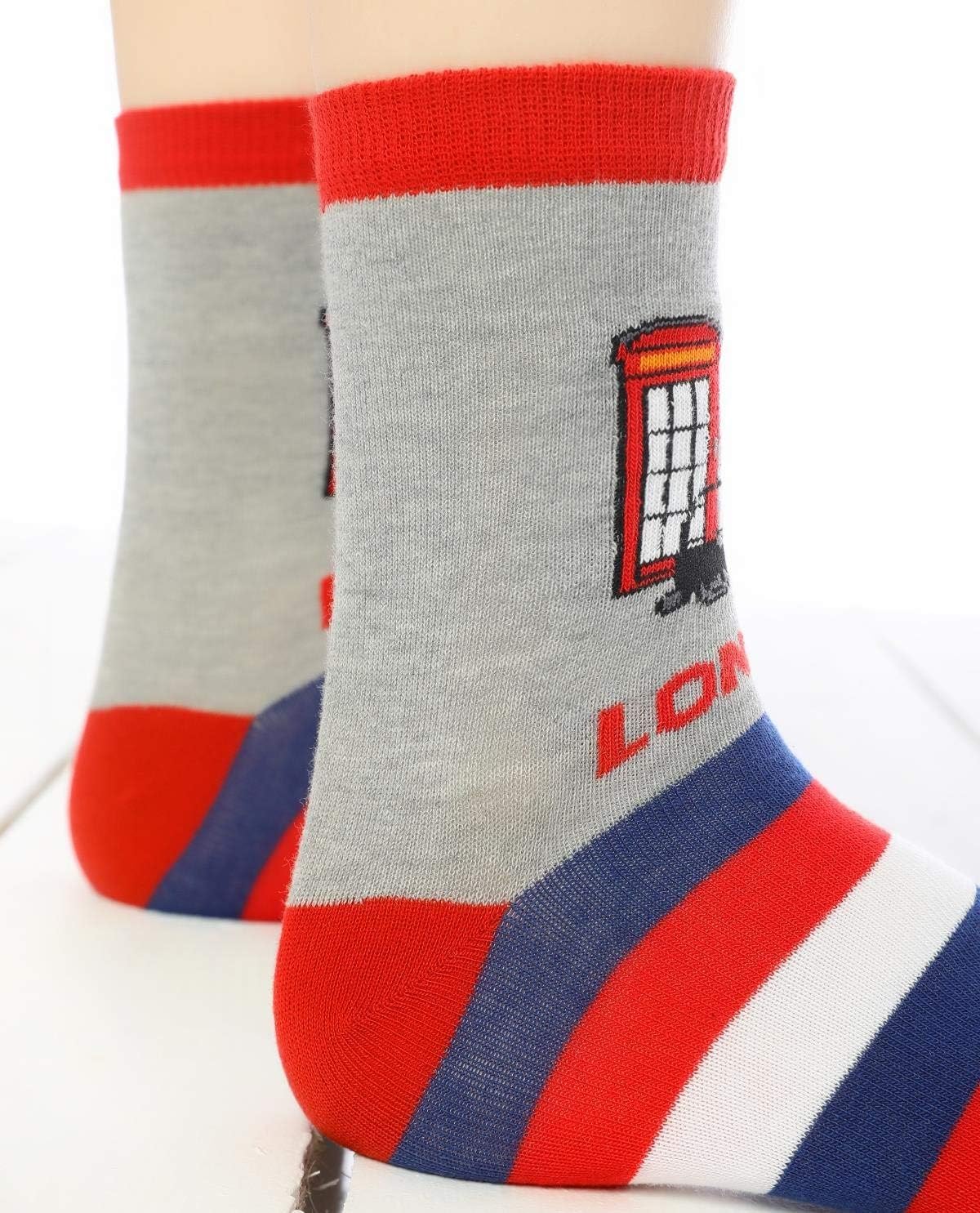 Colourful London-themed Socks | Unisex | Size 4-7