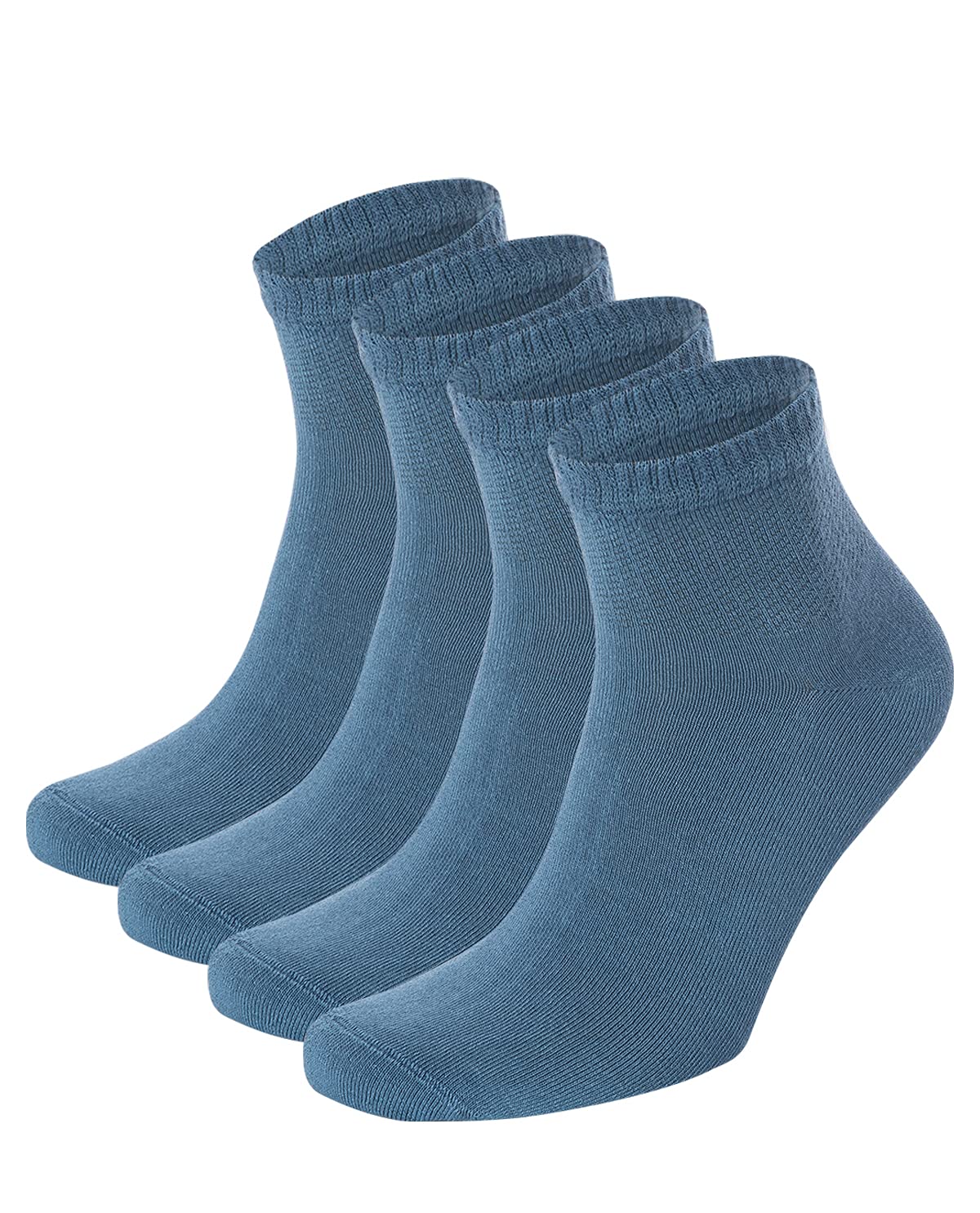 Salt & Vinegar Mens & Womens Bamboo Diabetic Crew & Ankle Socks, 3 Pack, Loose Fit, Wide, Stretchy, Seamless Toe, UK Size 4-7 & 7-11