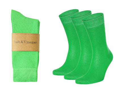 Salt & Vinegar Mens & Womens Bamboo Socks, 3 Pack Dress Socks, Soft Comfy Natural, Seamless Toe, UK Size 4-7 & 7-11