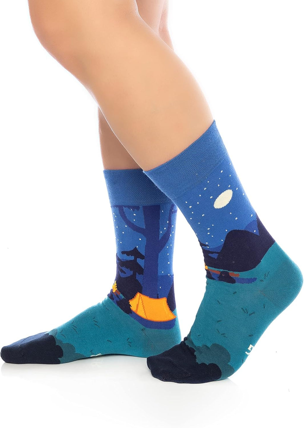 I'd Rather Be Camping Hobby Funny Novelty Socks