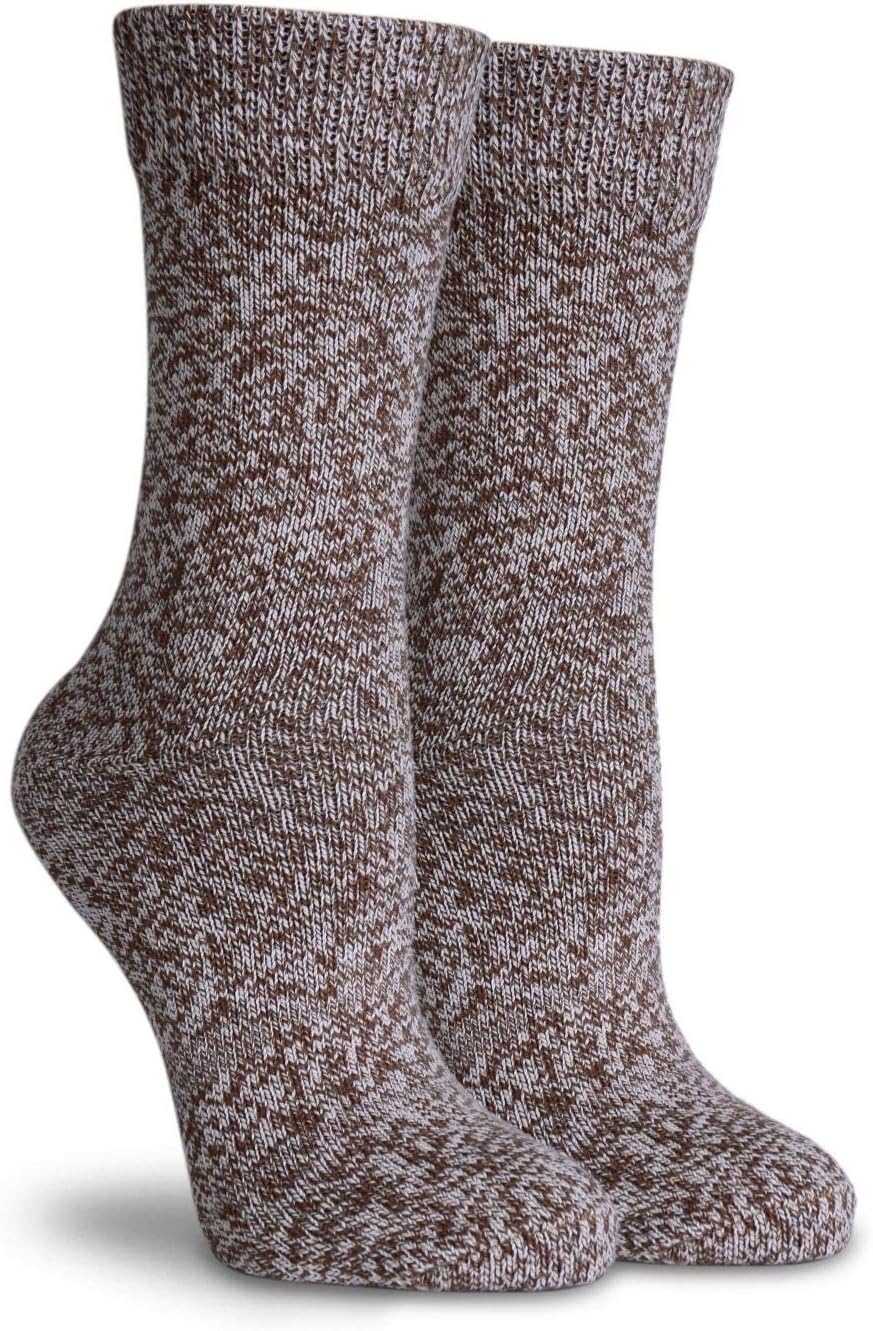 Thick Winter Crew Socks Brown