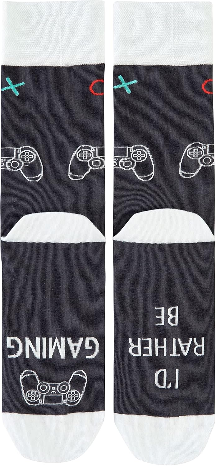 I'd Rather Be Game Lover Funny Novelty Socks