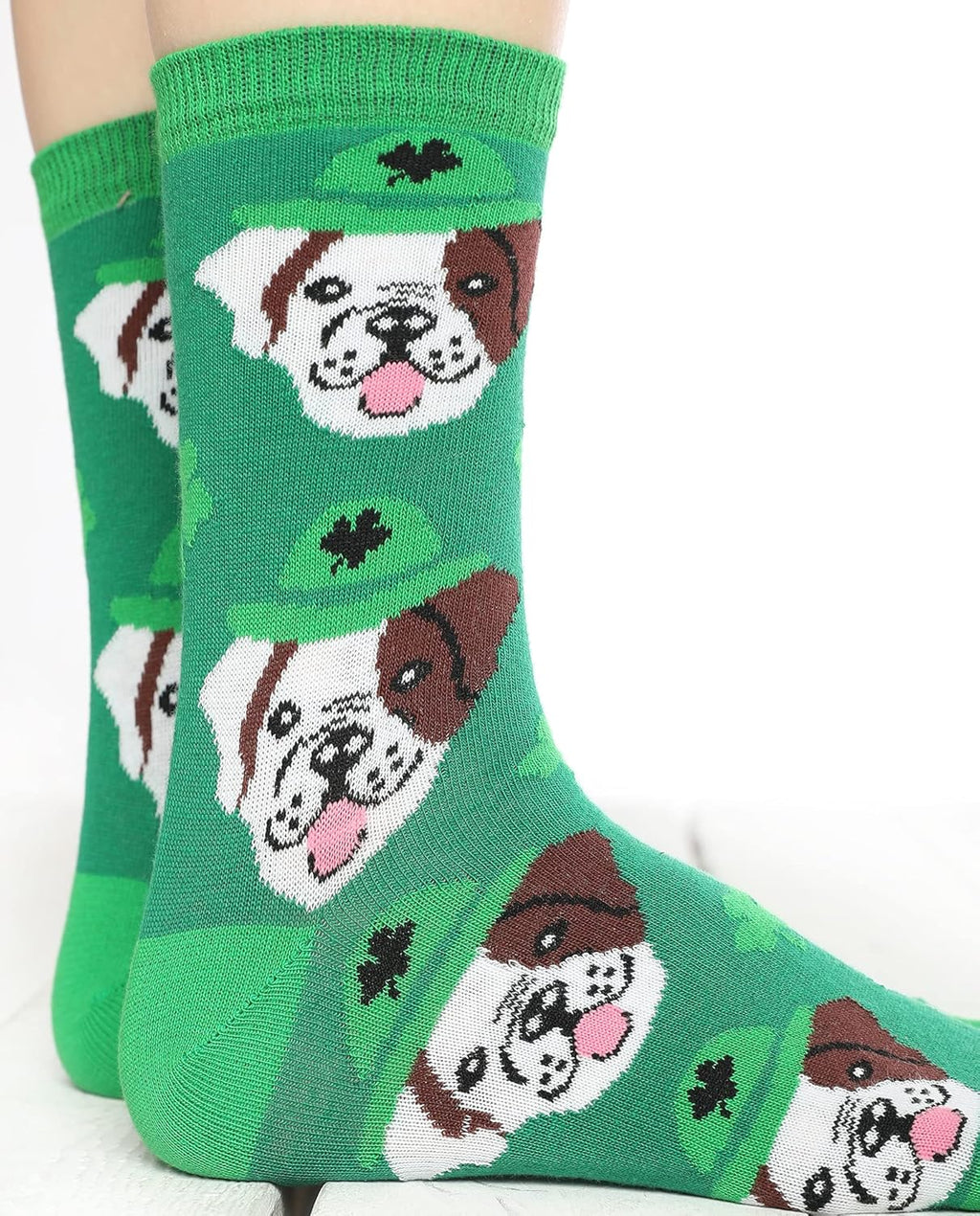 Dog with a Hat Funky Socks Cool Fun Novelty Socks