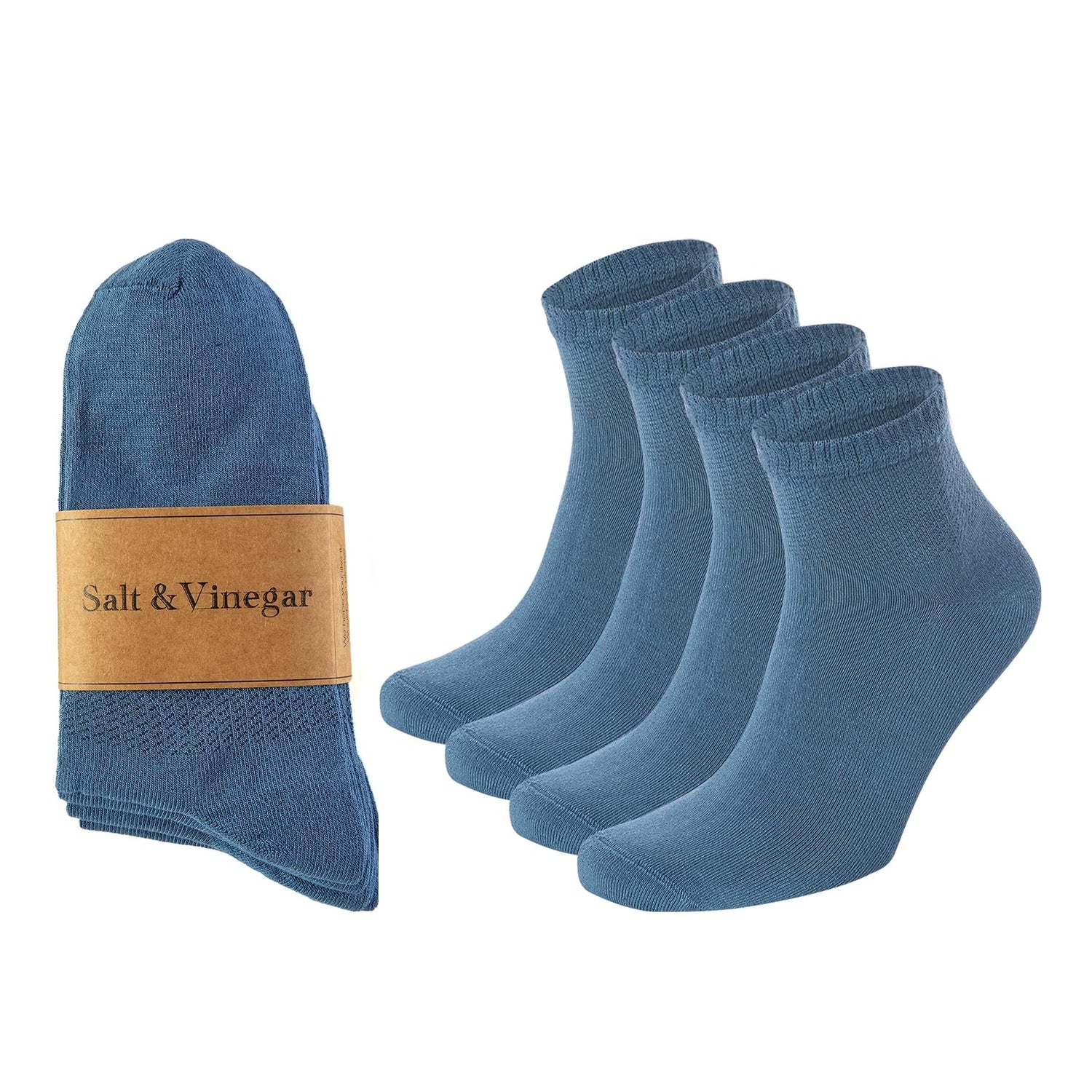 Bamboo Ankle Socks Set of 4 | Cool Colours | Size 4-7 & 7-11