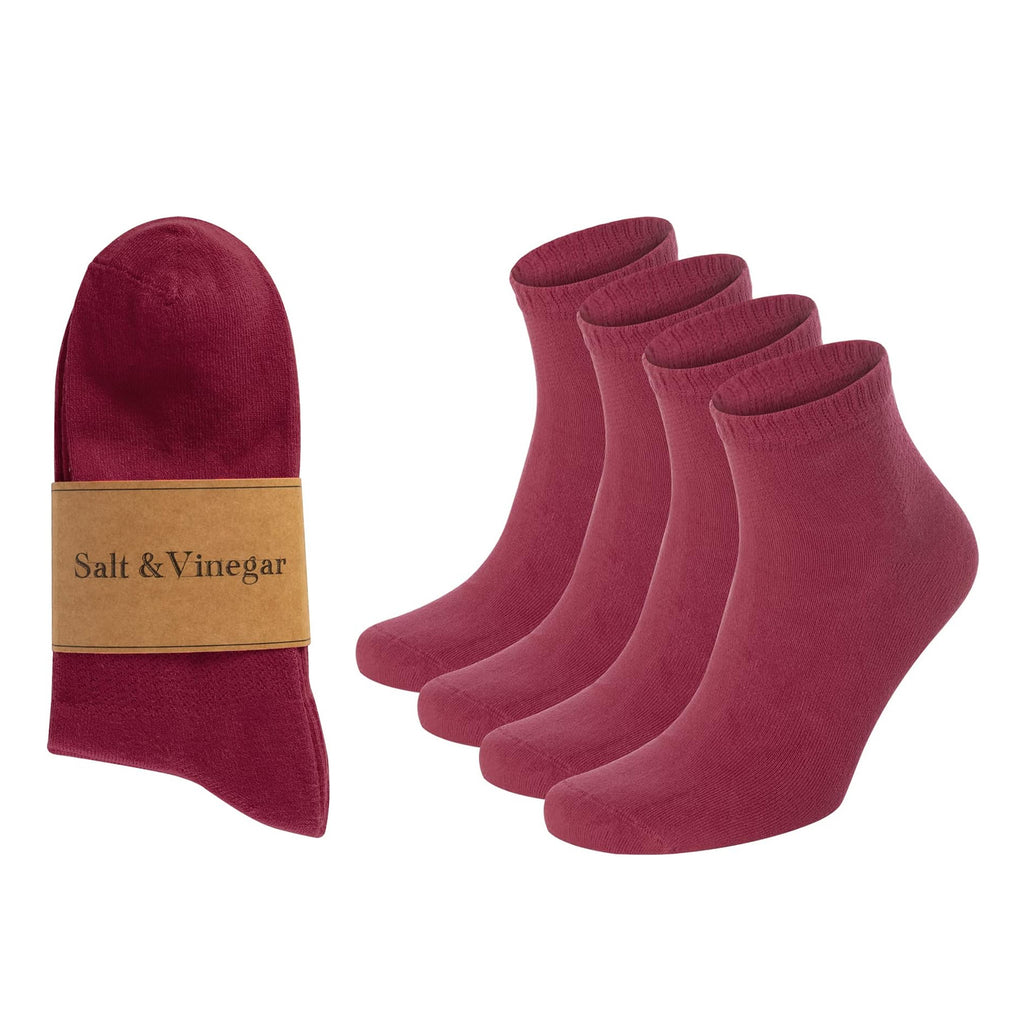 Bamboo Ankle Socks Set of 4 | Vibrant Colours | Size 4-7 & 7-11
