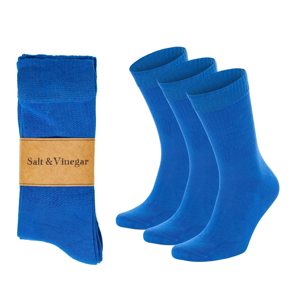 Bamboo Crew Socks Set of 3 | Cool Colours | Size 4-7 & 7-11