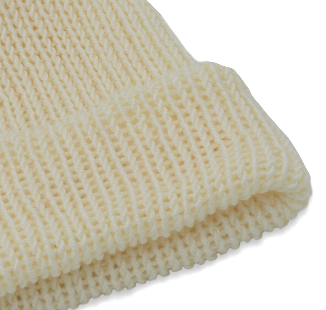 Kids Double-faced Beanie Hat | Cream