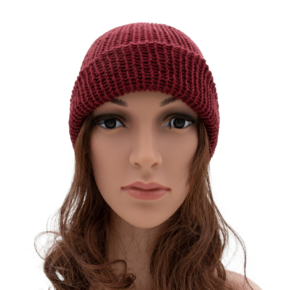 Unisex Double-faced Beanie Hat | Black