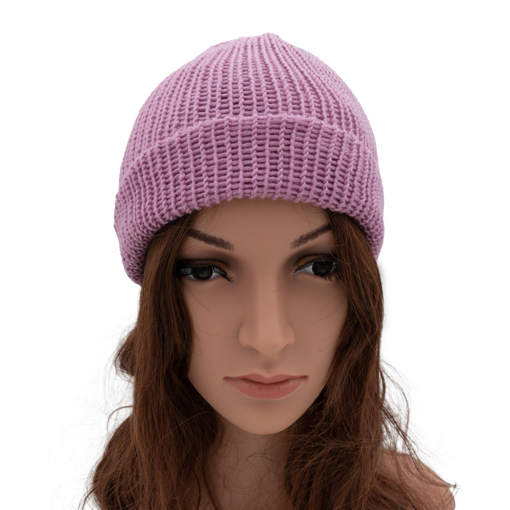 Unisex Double-faced Beanie Hat | Black