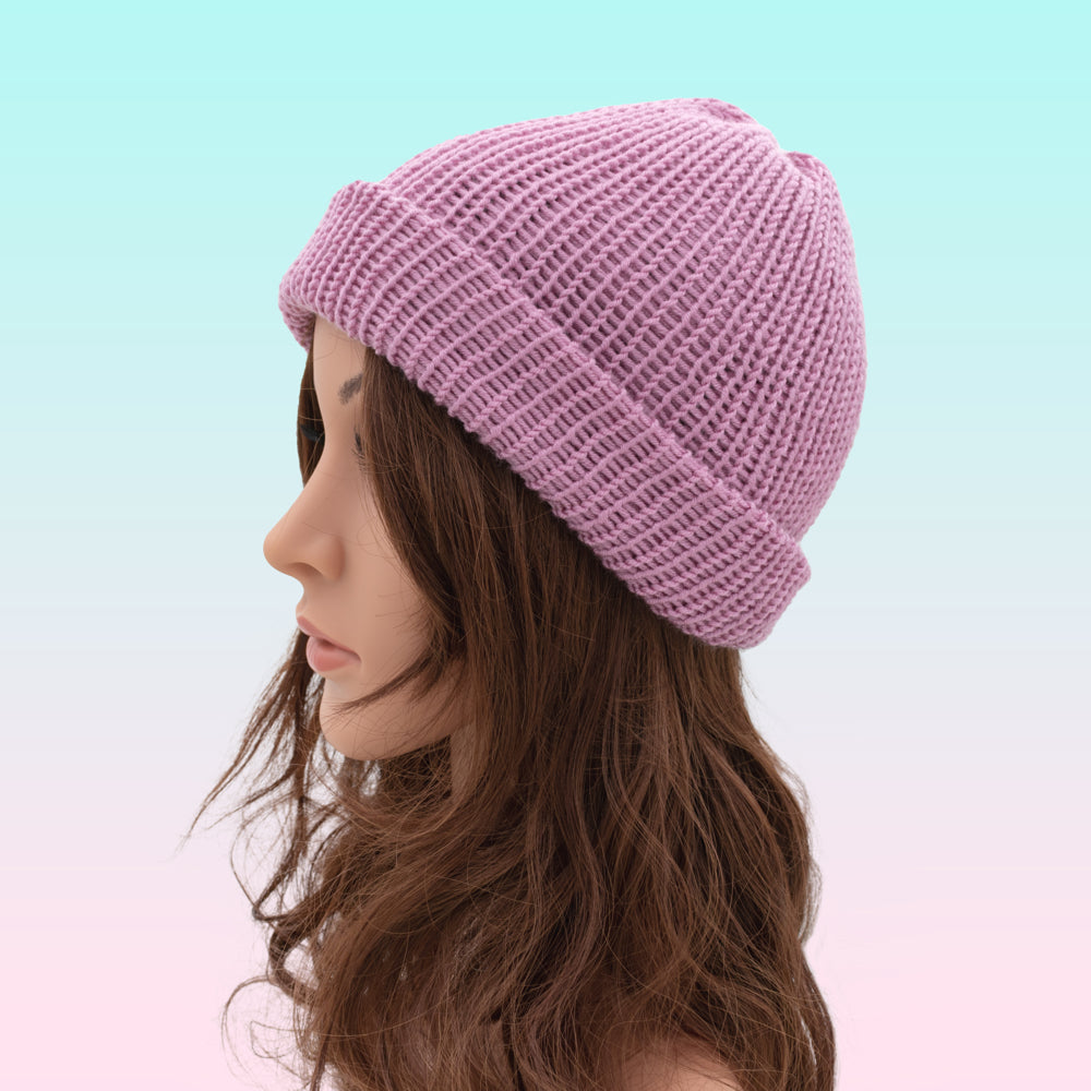 Unisex Double-faced Beanie Hat | Black