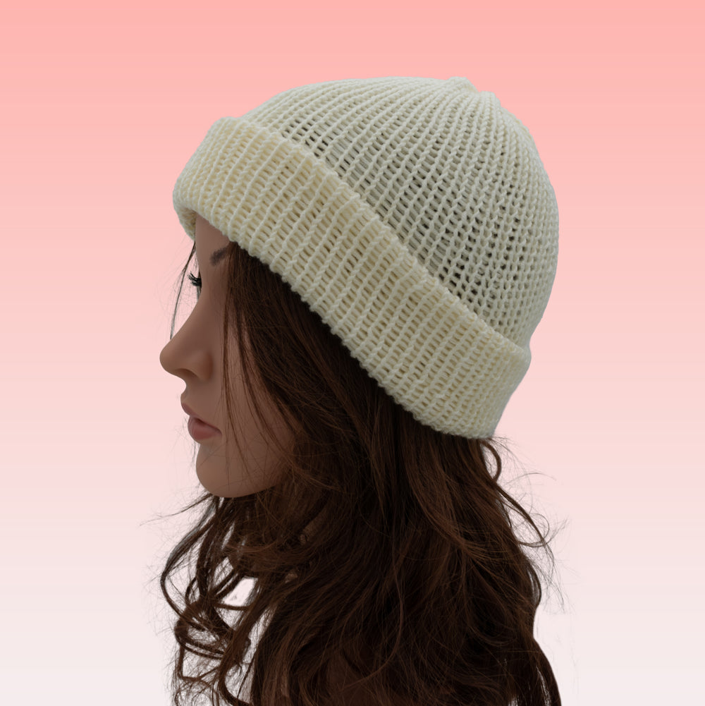 Unisex Double-faced Beanie Hat | Black