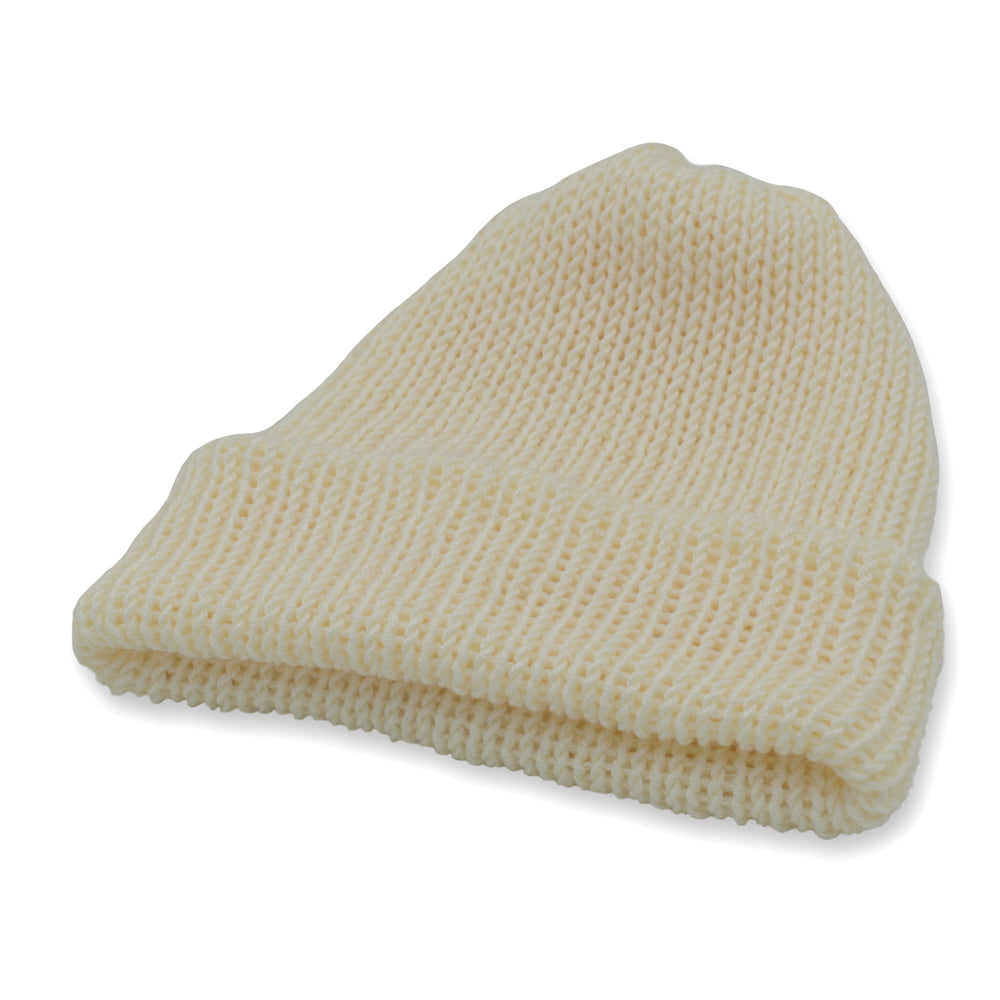 Kids Double-faced Beanie Hat | Cream