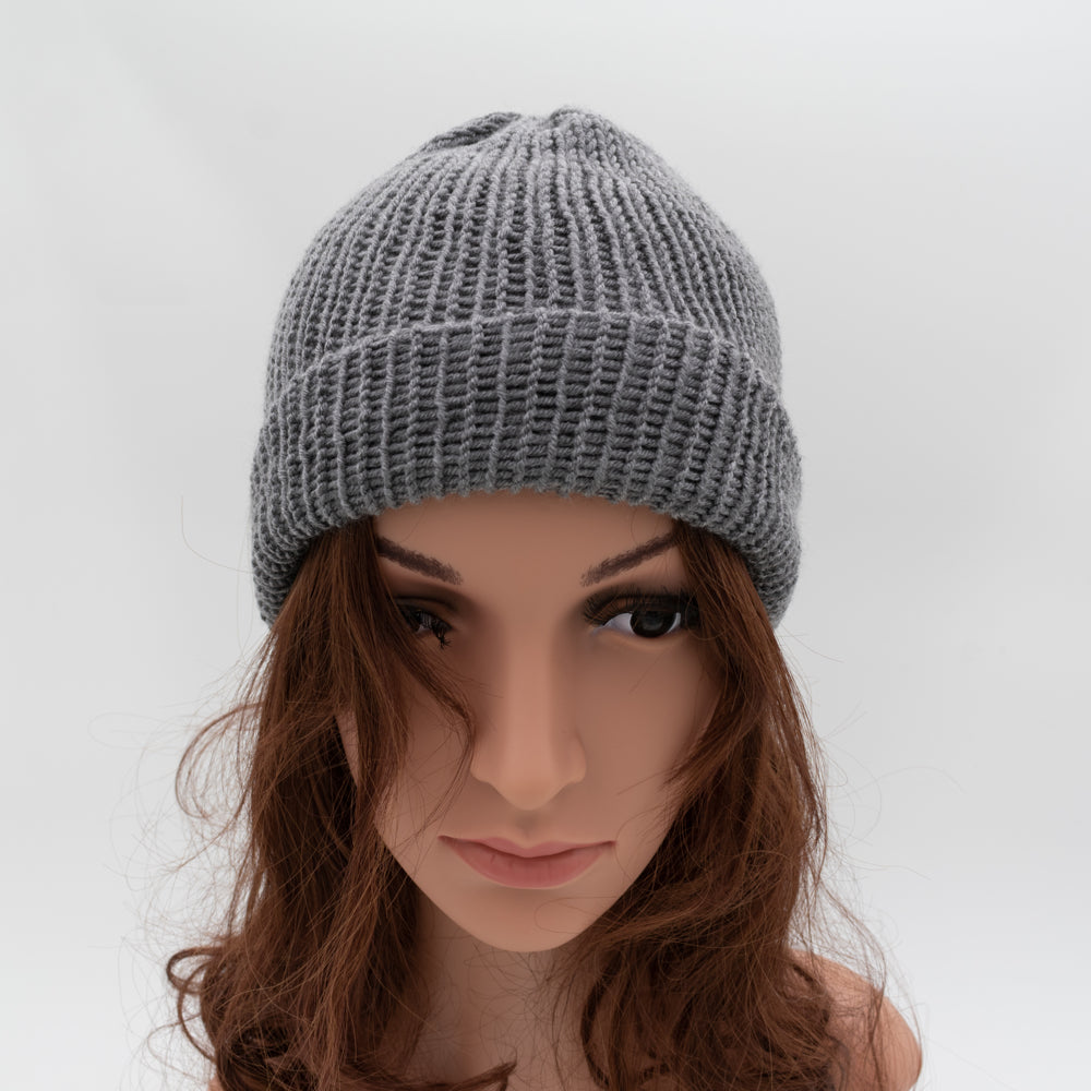 Unisex Double-faced Beanie Hat | Black