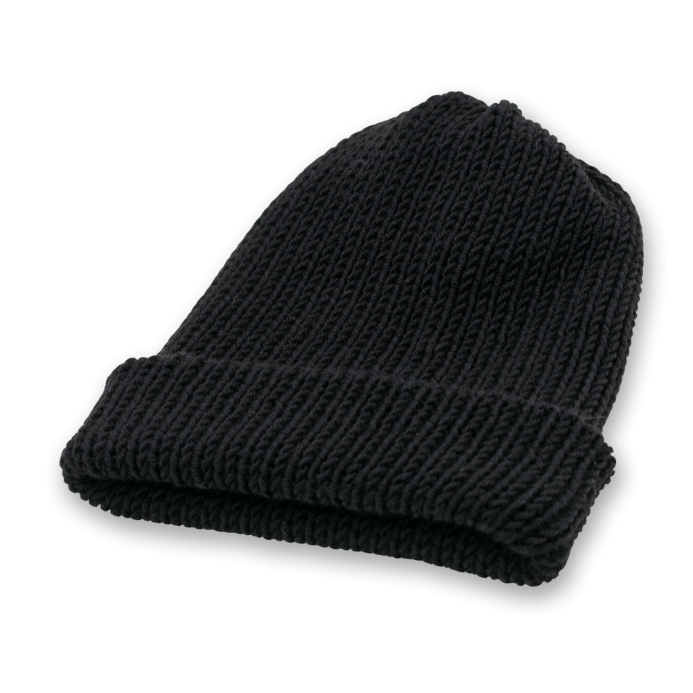 Kids Double-faced Beanie Hat | Black