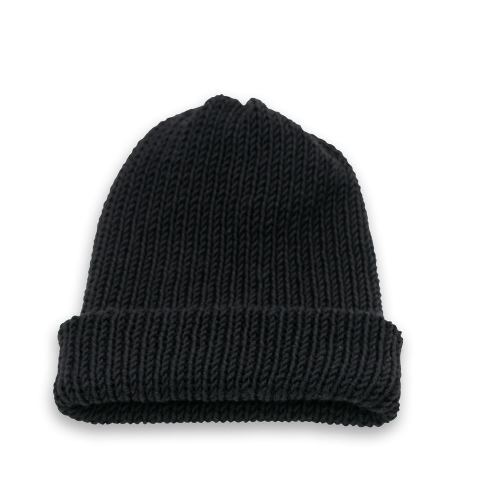 Unisex Double-faced Beanie Hat | Black