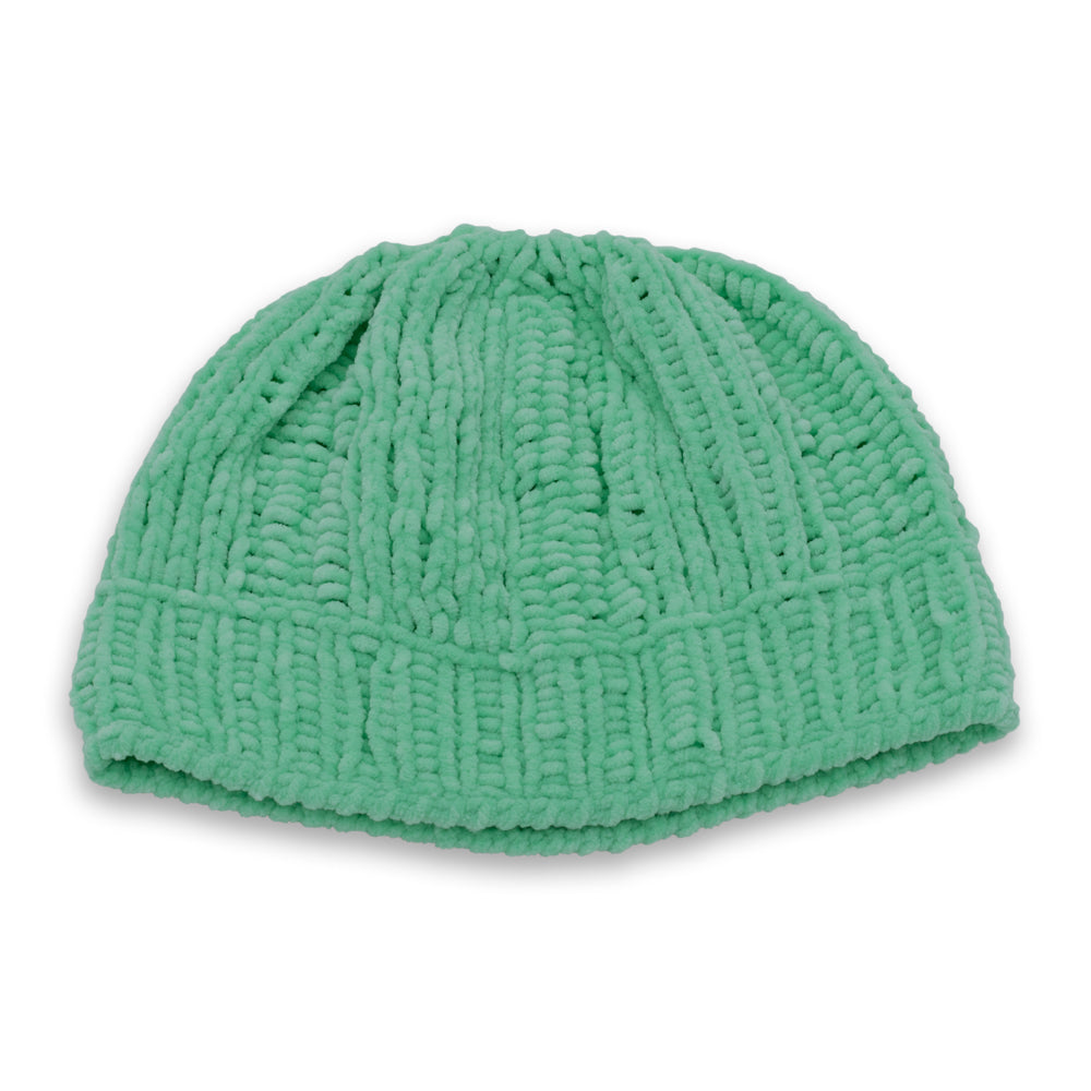 Velvety Soft Beanie Hat | Purple