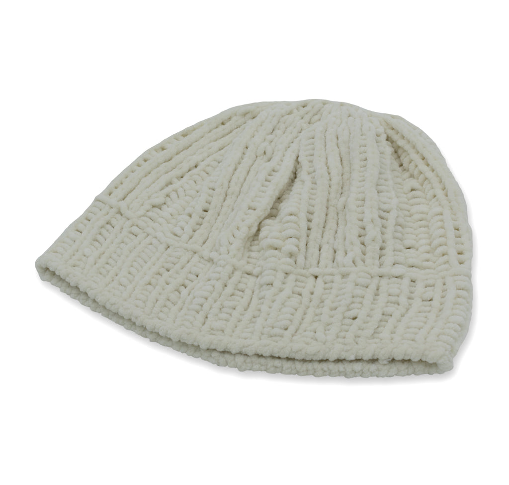 Velvety Soft Beanie Hat | Ecru